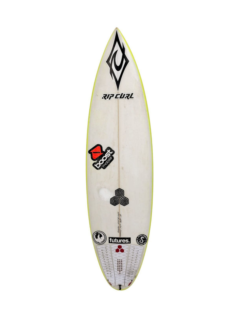 Mikey February Shorty - Round Tail 5'9" x 18 3/8" X  2 1/4", Round, 3x  Futures Fin Boxes, PU [Good] - ID:1120408