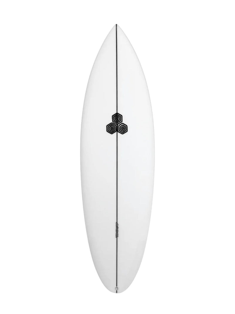 Twin Pin - Clear 5'7" x 18 7/8" X  2 7/16" - 27.90L, Round Pin, 2x  Futures Fin Boxes, PU - ID:1162829