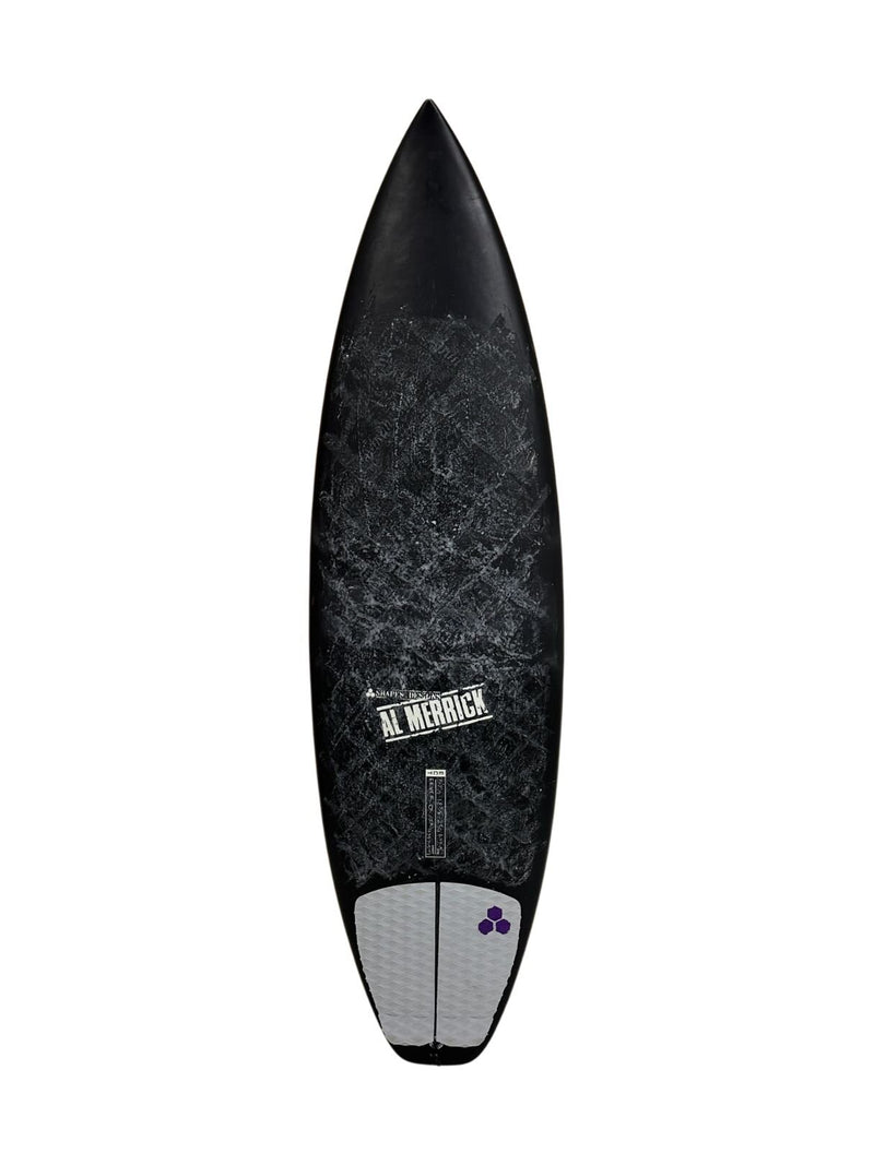 Fever 5'7"1/2 x 18 3/8" X  2 5/16", Round Square, 3x  Futures Fin Boxes, ECT - Epoxy [Good] - ID:1095715
